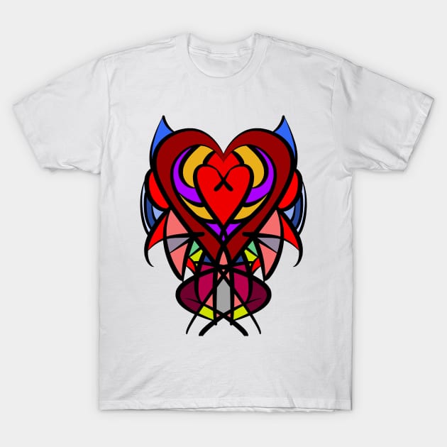 Fangire Heart T-Shirt by Skye2112